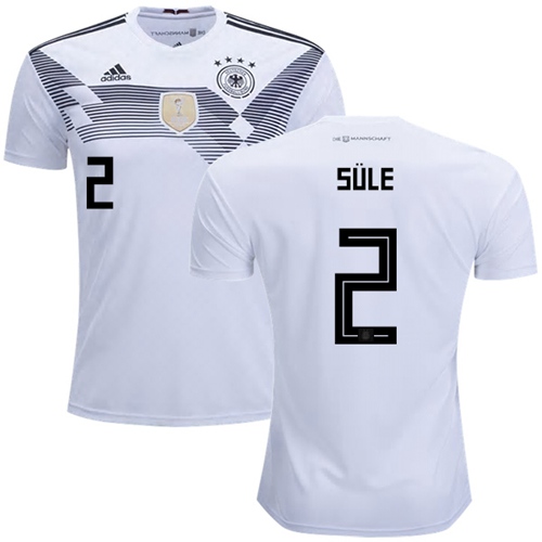 Germany #2 Sule White Home Soccer Country Jersey